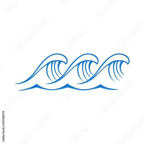 Water Wave symbol and icon PNG Logo