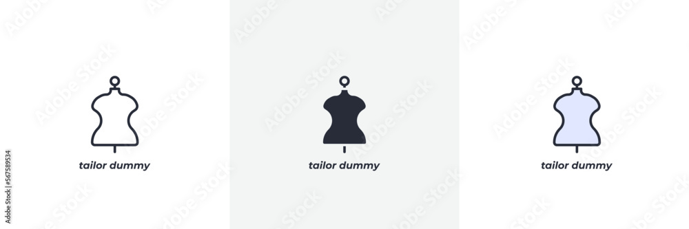 tailor dummy icon. Line, solid and filled outline colorful version, outline and filled vector sign. Idea Symbol, logo illustration. Vector graphics tailor dummy icon. Line, solid and filled outline colorful version, outline and filled vector sign. Idea Symbol, logo illustration. Vector graphics