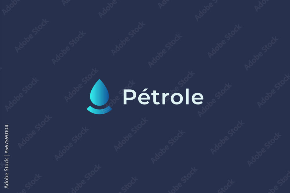 Water or Oil Drip Simple Modern Logo Concept for Business Environment and Fuel Industry Water or Oil Drip Simple Modern Logo Concept for Business Environment and Fuel Industry