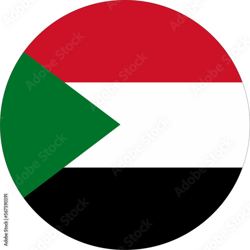 Free Download Sudan flag round shape  2023020217 - GFXLoad