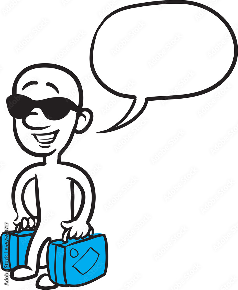 PNG image with transparent background of doodle small person going to vacation PNG image with transparent background of doodle small person going to vacation