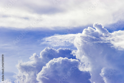 blue sky with clouds