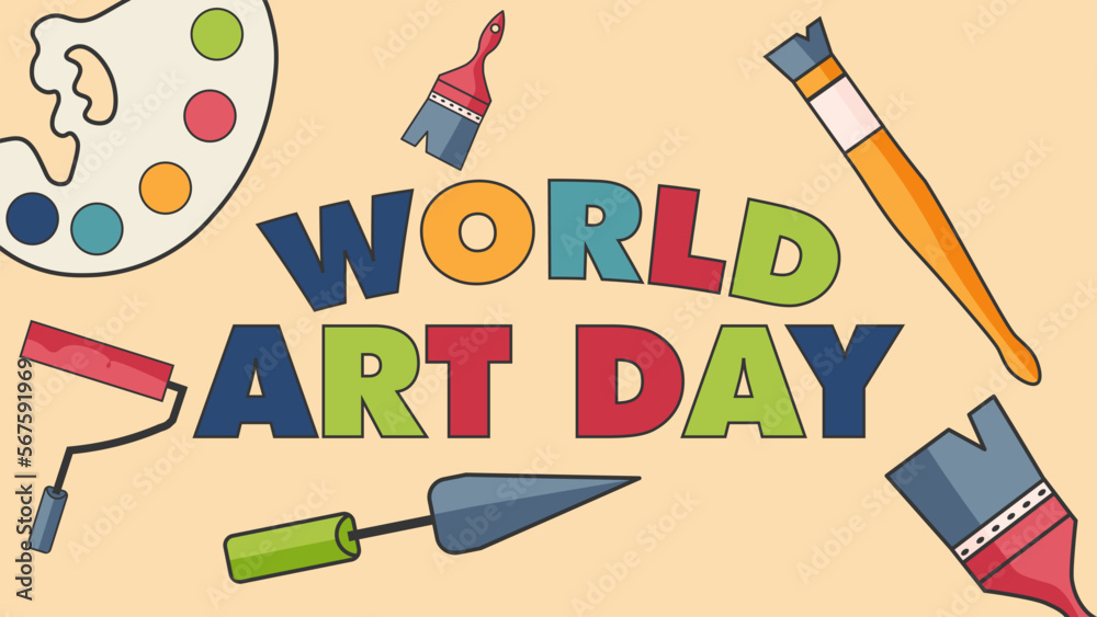 world art day design poster