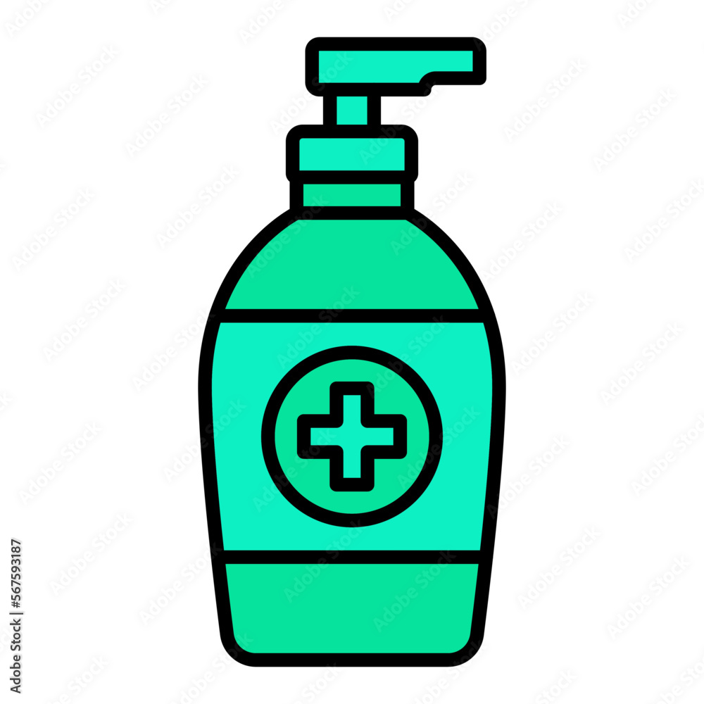 Antiseptic Filled Line Icon Antiseptic Filled Line Icon