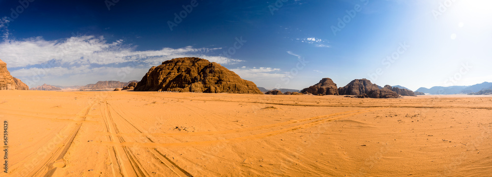 pustynny krajobraz piach - obrazy, fototapety, plakaty 