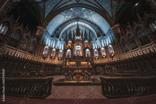 Fototapete Notre-Dame Basilica of Montreal