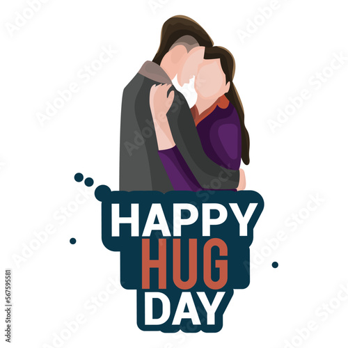 Hug Day illustration for illustration, love, valentine, day, romantic   photo