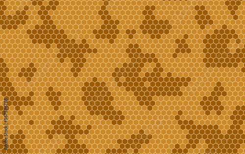Seamless Honeycomb background  Honeycomb pattern. Beehive background  Honeycomb Grid tile random background or Hexagonal cell texture. Honey cells