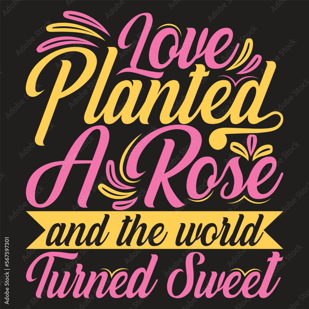 Fototapeta premium Happy Valentine's t shirt design