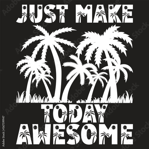 Summer vector T-shirt Design