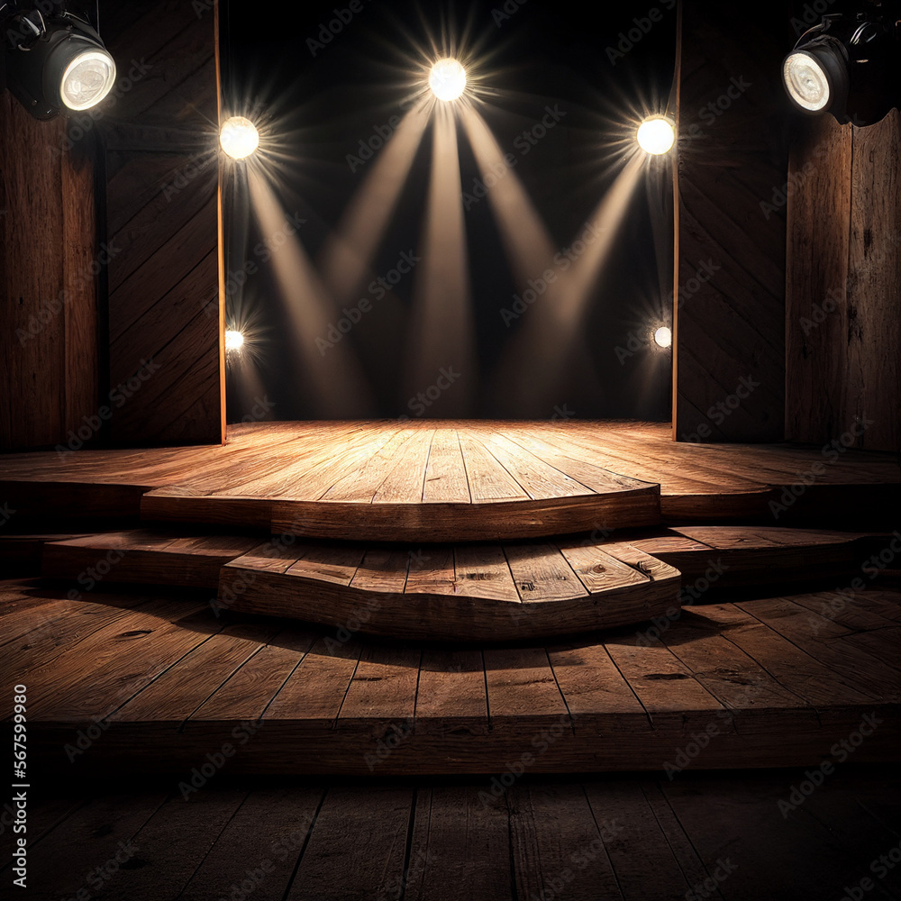 Foto de stage wood country show do Stock Adobe Stock