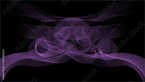 Gradient color wavy background, suitable for wallpaper - Background edition