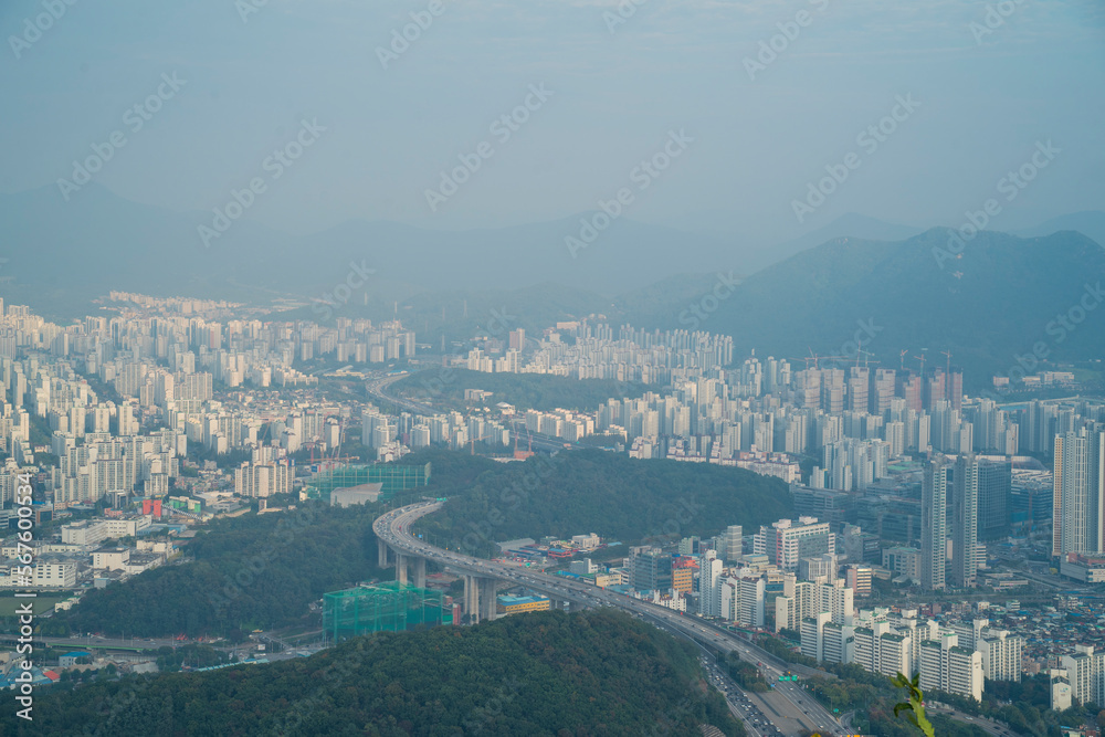 View of Apartment in Gyeonggi-do, Korea