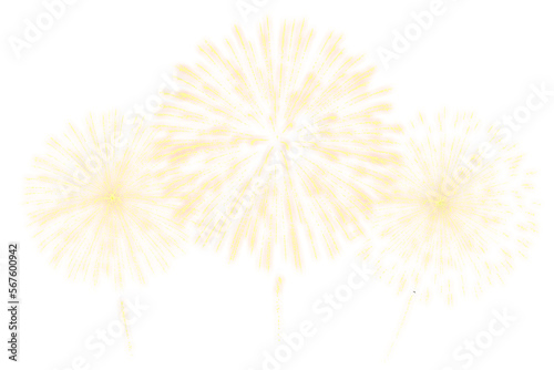 Sparkling fireworks to celebrate Anniversary party concept.