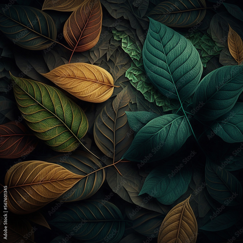 Leaves Background Texture Leaves Background Texture