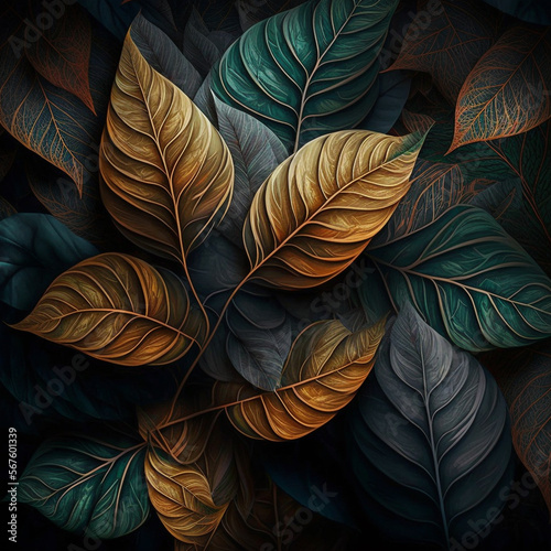 Leaves Background Texture