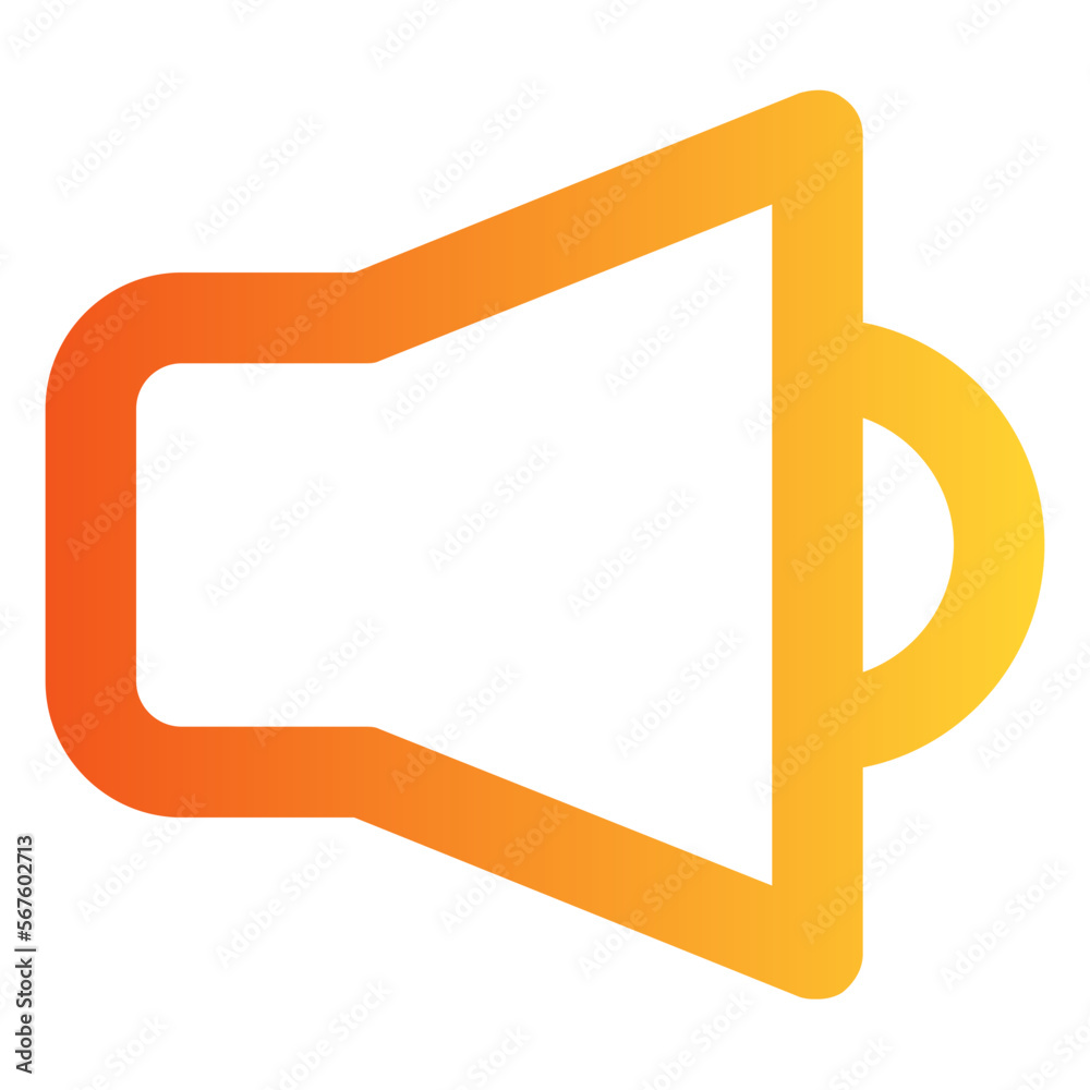 megaphone gradient icon megaphone gradient icon