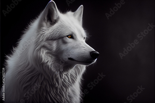 white wolf © jang