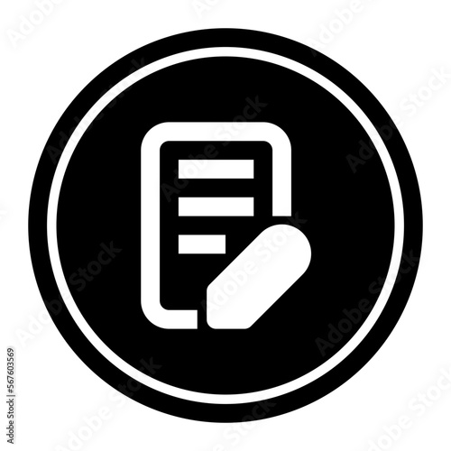 Edit Circular line icon