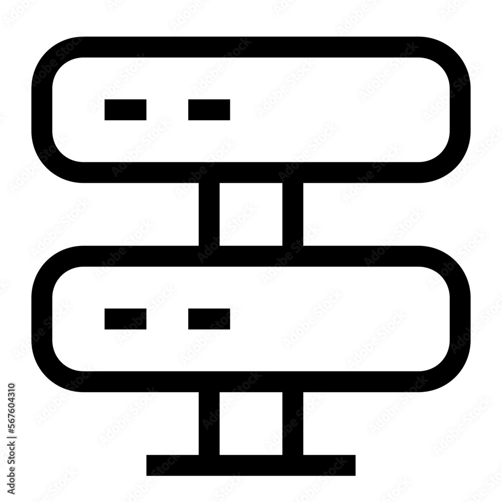 hosting line icon hosting line icon