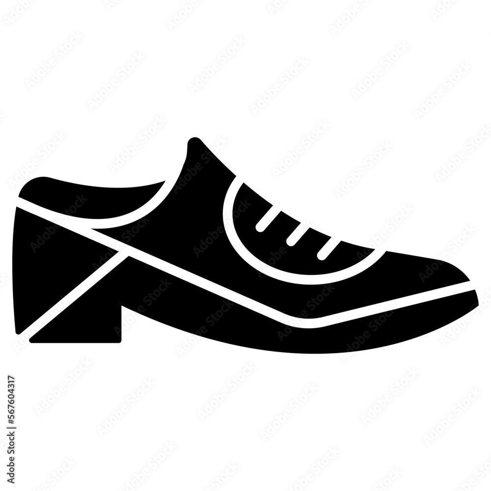 Low shoe icon (vector graphics)