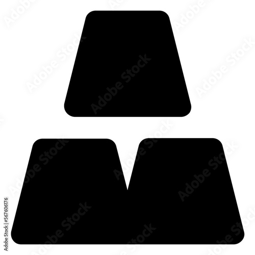 Ingot glyph icon