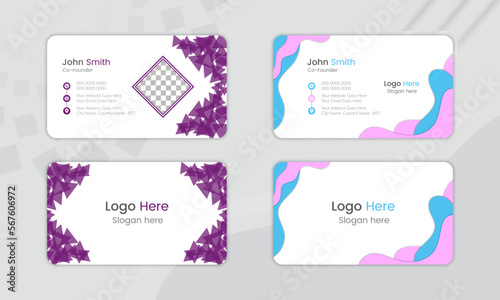 Business Card Design Layout for personal use, Busines card template - Vector, creative modern business card design template