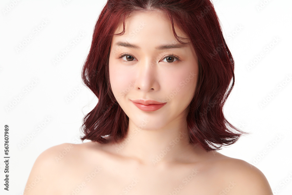 Beautiful young asian woman with clean fresh skin on white background, Face care, Facial treatment, Cosmetology, beauty and spa, Asian women portrait. Beautiful young asian woman with clean fresh skin on white background, Face care, Facial treatment, Cosmetology, beauty and spa, Asian women portrait.