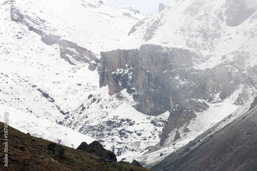 The beautiful jagged mountains of Shahdag. Azerbaijan. photo