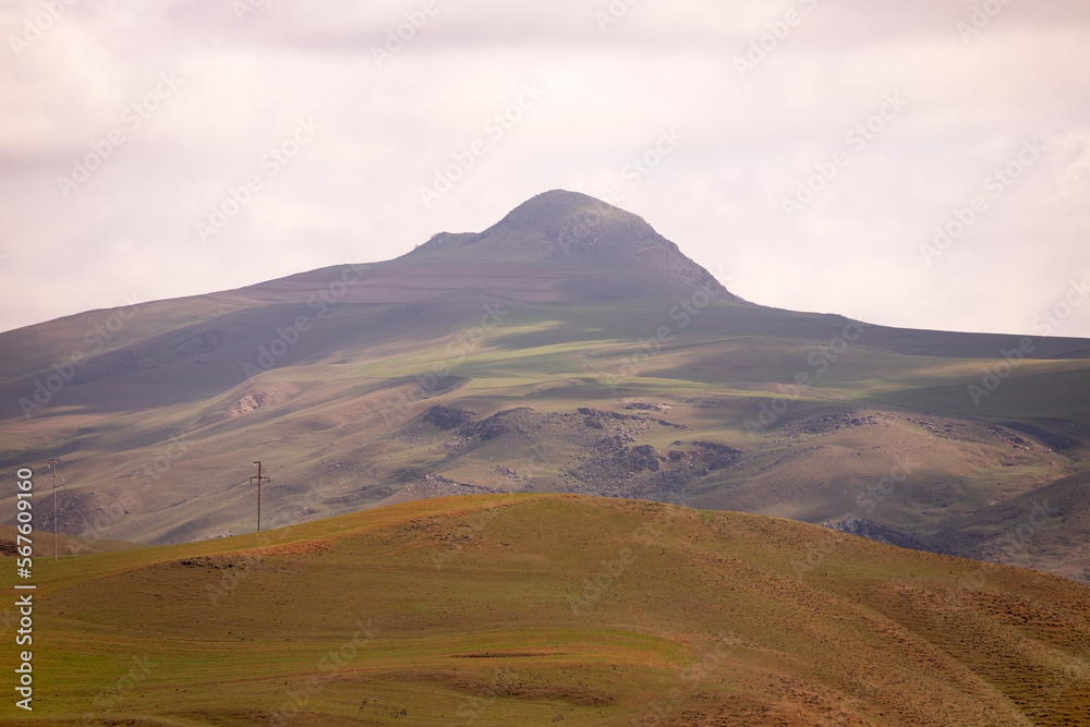 Endless mountains of Gobustan.