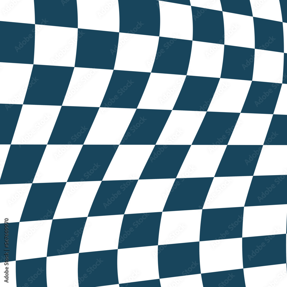 Fototapeta premium trendy cool distorted checkerboard decoration