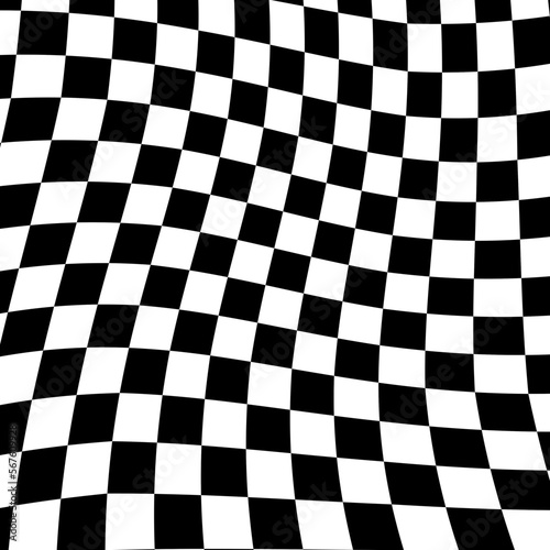 trendy cool distorted checkerboard decoration © Malipa Studio