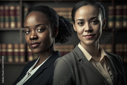 Lawyers Multiracial Women (generative AI)