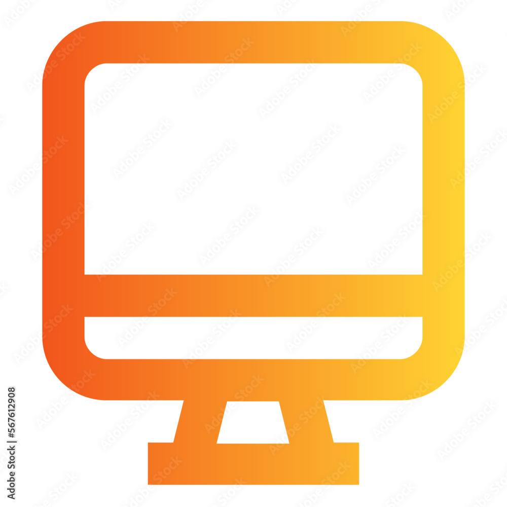 Computer gradient icon Computer gradient icon