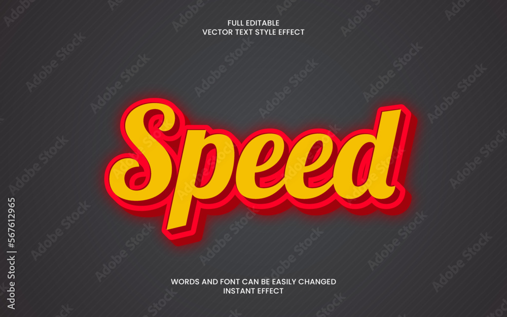 speed text effect