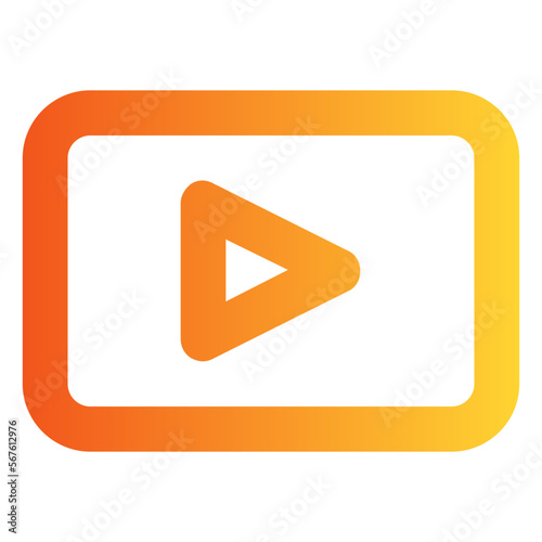 Free Download Media gradient icon - GFXLoad