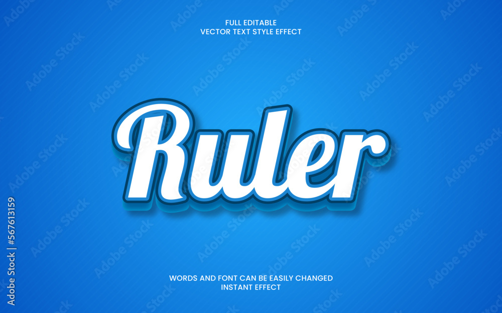 ruler text effect