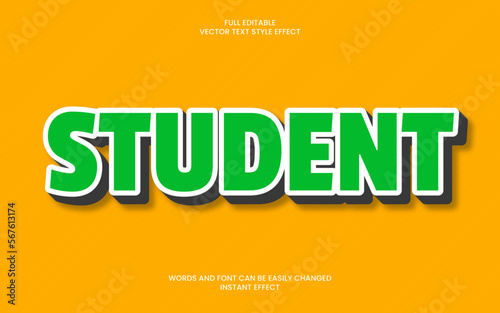 student text effect