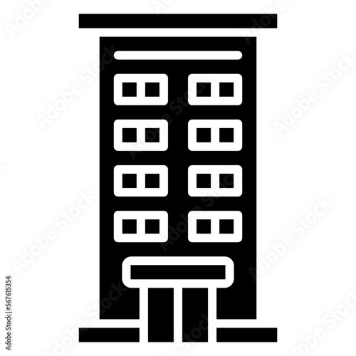 hotel building illustration
