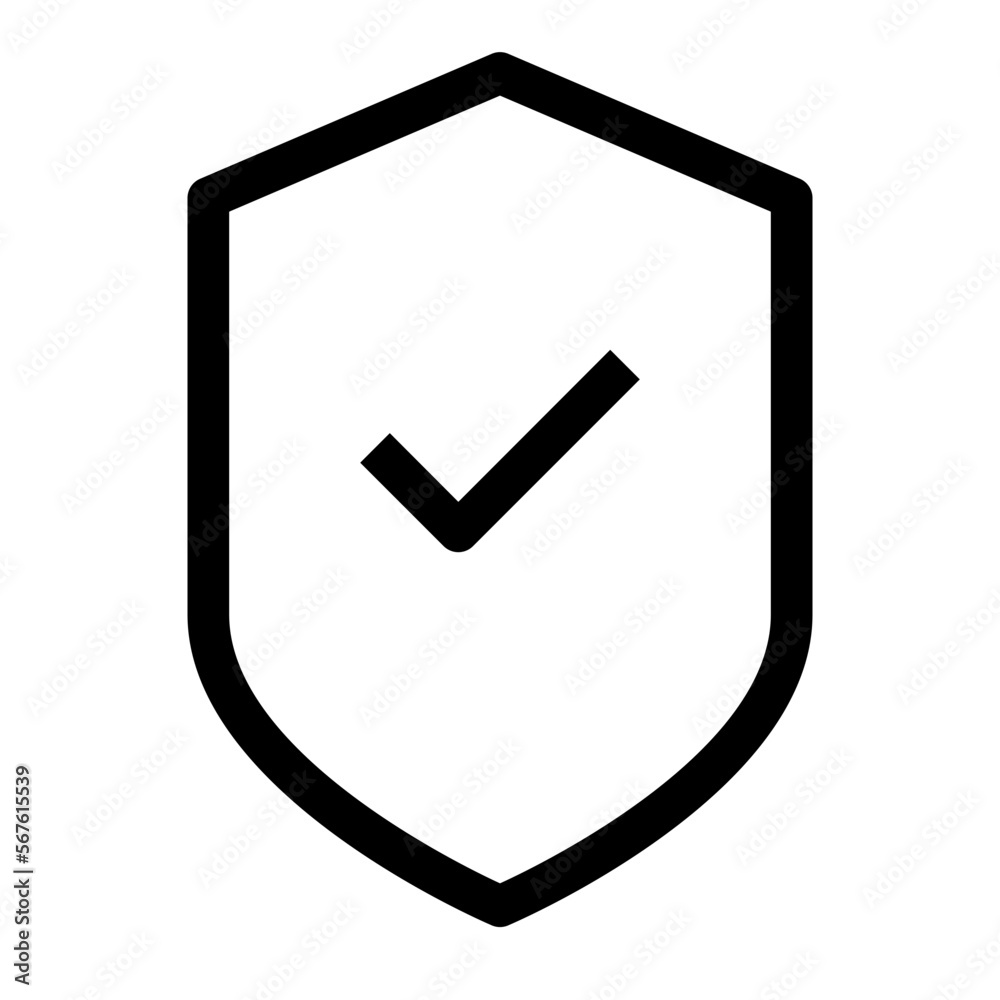 Shield line icon Shield line icon