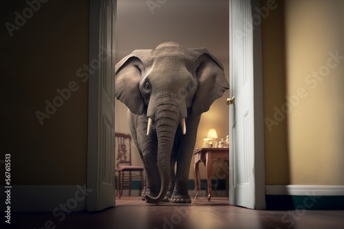 Elephant in a Room, Elephant, Room, Generative AI