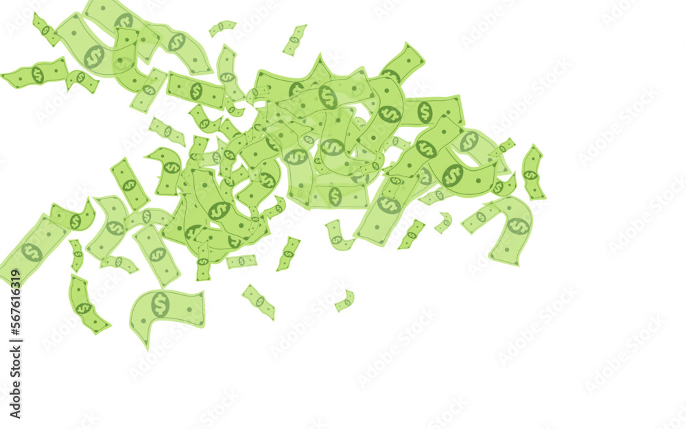 Paper Finance Vector White Background. Fly Paper Finance Vector White Background. Fly