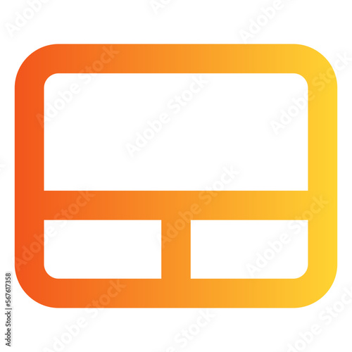 Touchpad gradient icon