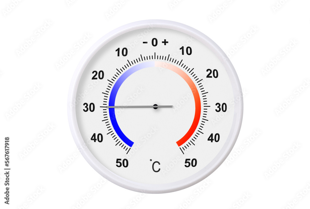 Celsius scale thermometer isolated on transparent background. PNG file. Ambient temperature minus 30 degrees Celsius scale thermometer isolated on transparent background. PNG file. Ambient temperature minus 30 degrees