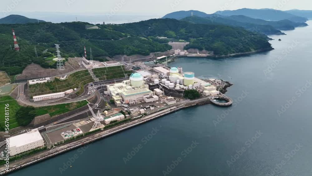 Vidéo Stock 原子力発電所 空撮 Adobe Stock