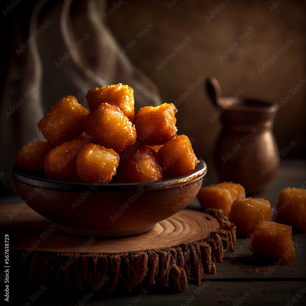 A dish of tater tots. Food photography. Menu item. A dish of tater tots. Food photography. Menu item.