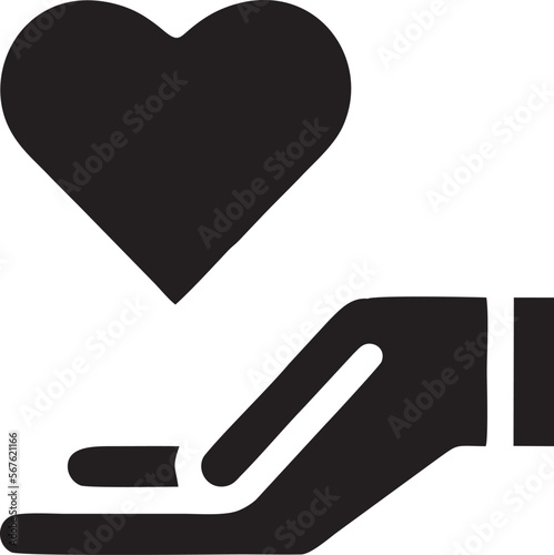 Hand icon symbol in black vector image , illustration of the human finger