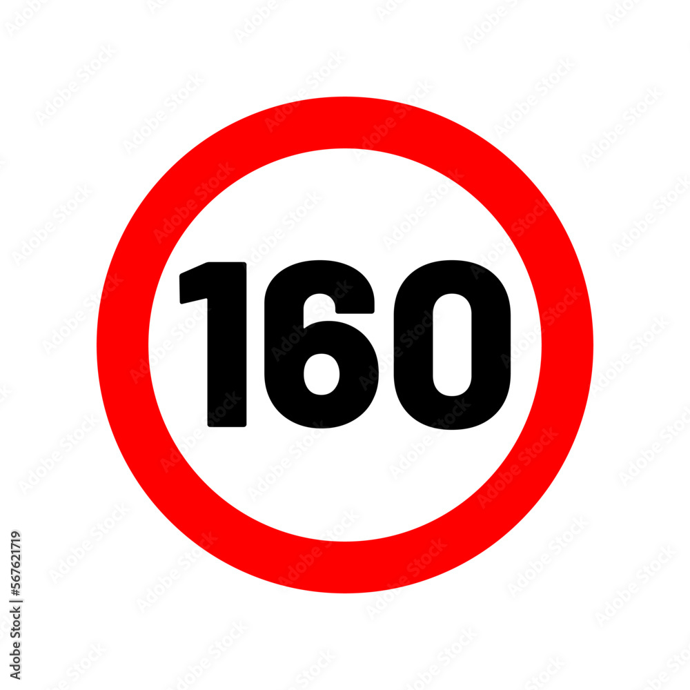 speed limit road sign in trendy flat design speed limit road sign in trendy flat design