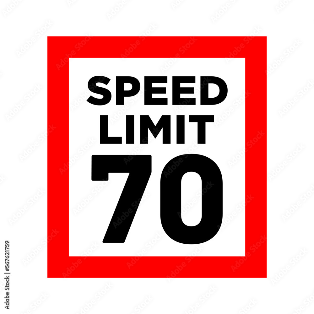 speed limit road sign in trendy flat design speed limit road sign in trendy flat design