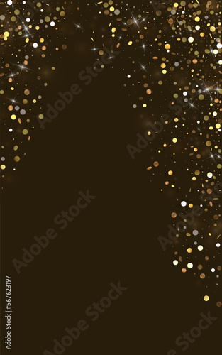 Golden Glow Happy Vector Luxury Background.